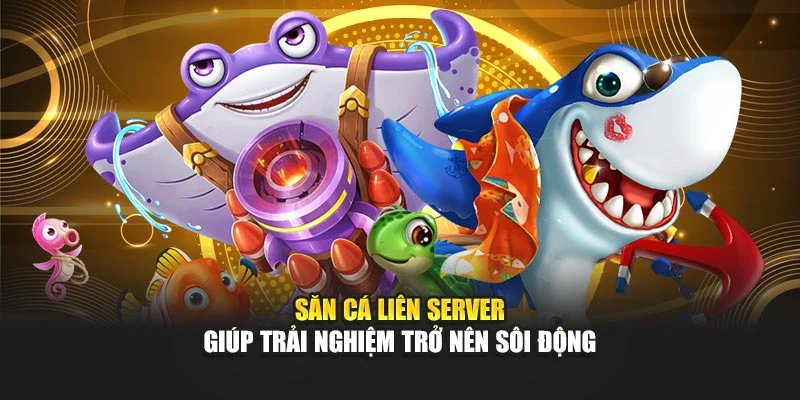 Săn cá liên server giúp trải nghiệm trở nên sôi động